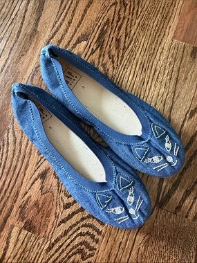 NEW Gap kids girls ballet flats cat shoes size 3